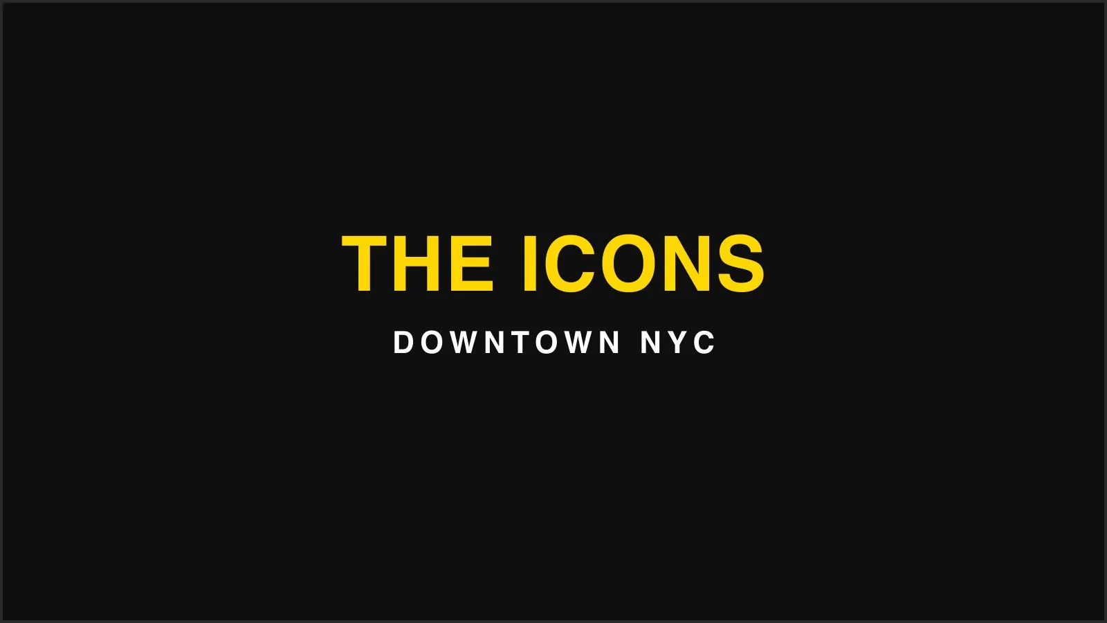 Stylized portrait wall evoking 1980s and 1990s downtown New York nightlife icons