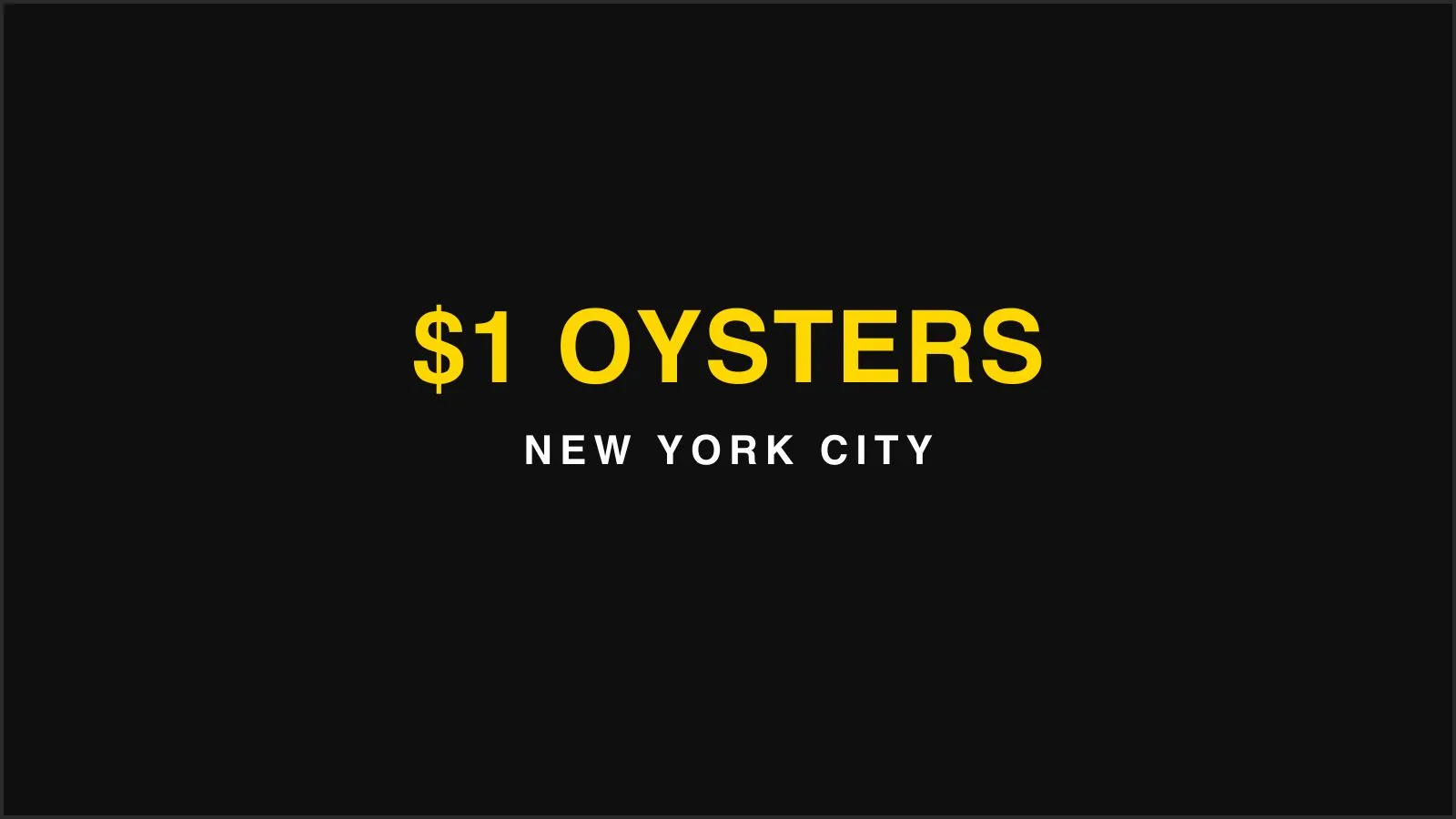 A platter of fresh oysters on ice — the original New York dollar oyster deal